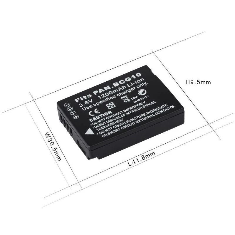 1200 мАч DMW-BCG10 DMW BCG10 BCG10E батарея камеры для Panasonic Lumix DMC-3D1 DMC-TZ7 DMC-TZ8 DMC-TZ10 dmktz19 DMWBCG10 |