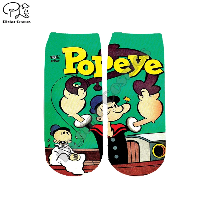 Летние Мультяшные носки Plstar Cosmos с 3 рисунками модные матросским шпинатом