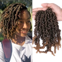 dairess 10 fluffy pre twisted spring twist hair crochet braids synthetic crochet hair extensions messy spring twist crochethair