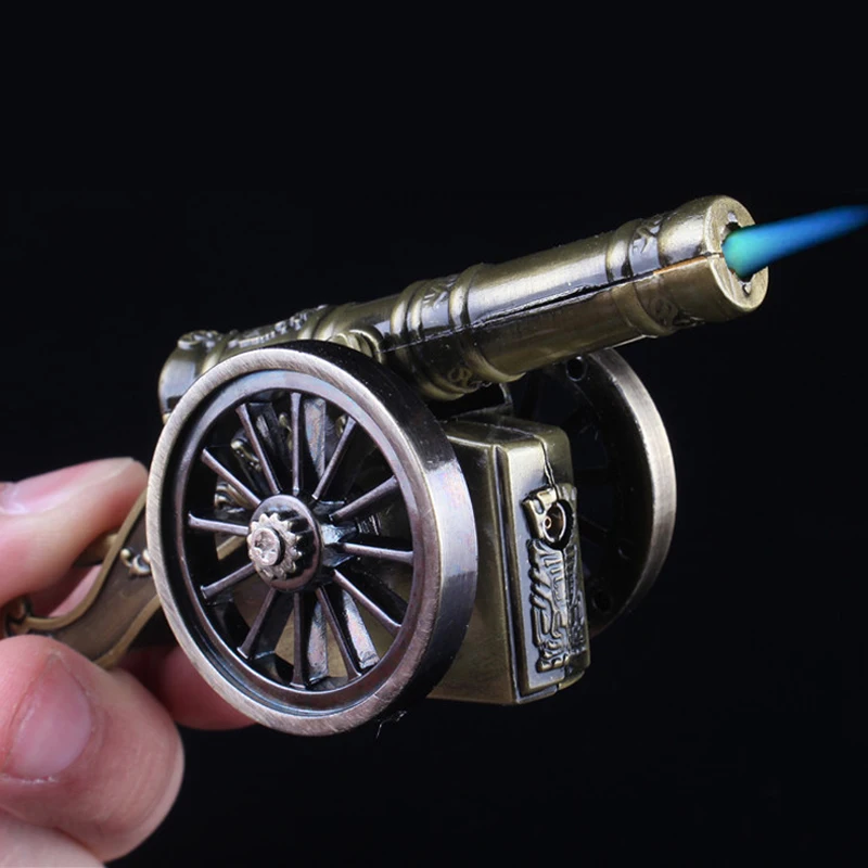 Креативная ветрозащитная металлическая зажигалка Ретро Настольная Маленькая