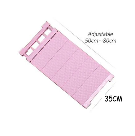 35X80 PI 1 шт., органайзер для шкафа, полка, мебель для спальни, настенный держатель для шкафа, кухонный шкаф, полка для хранения, экономит место, полка для шкафа - Цвет: 35X80 PI