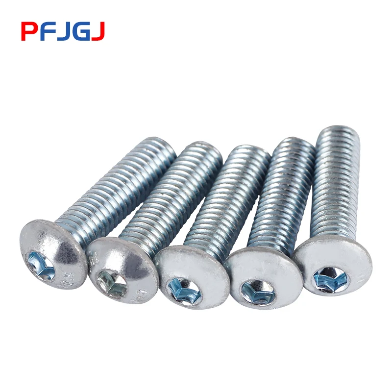 Peng Fa M3M4M5M6M8M10M12 Hex socket Screw Half Round head Bolts Mushroom Screws 10.9 Grade ISO7380 Galvanized | Обустройство дома