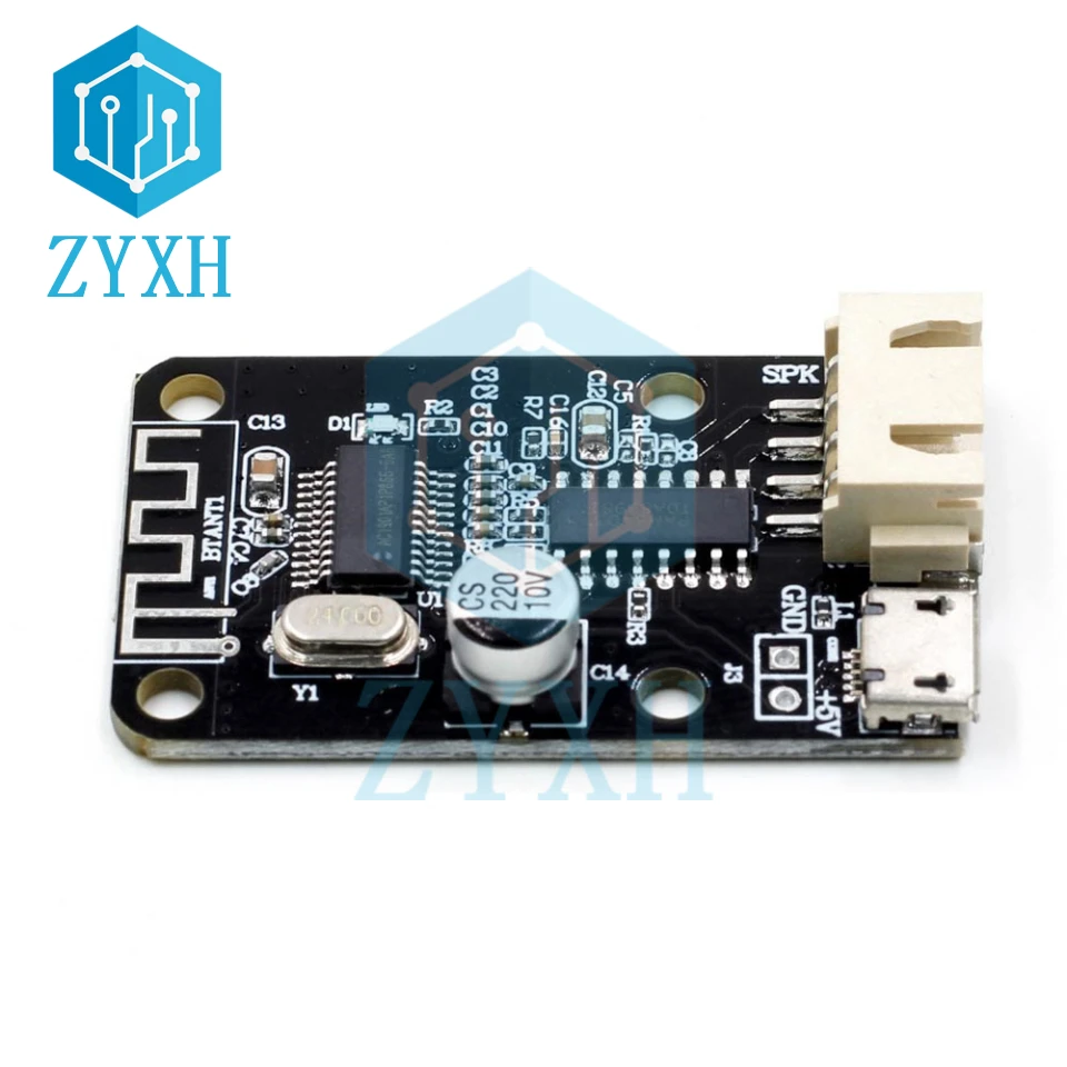 

PAM8403 Bluetooth Amplifier Board 3W*2 Portable AMP Micro USB DC 5V 4 Pin Audio Output Socket For 4-8 Ohm Speaker