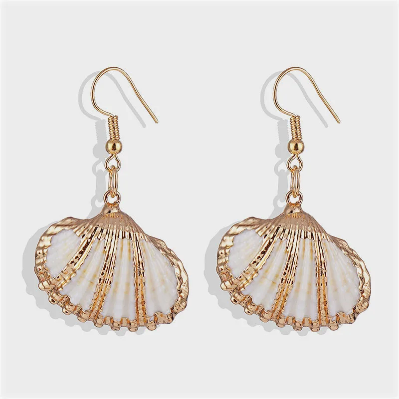 Женское Ожерелье в виде раковины FAMSHIN богемное ожерелье с натуральным раковиной