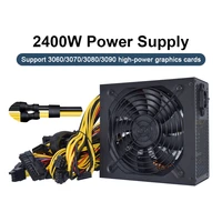 senlifang 2400w atx mining power supply bold 12awg line can connect 8gpu auto thermally controlled fan for bitcoin eth miner psu