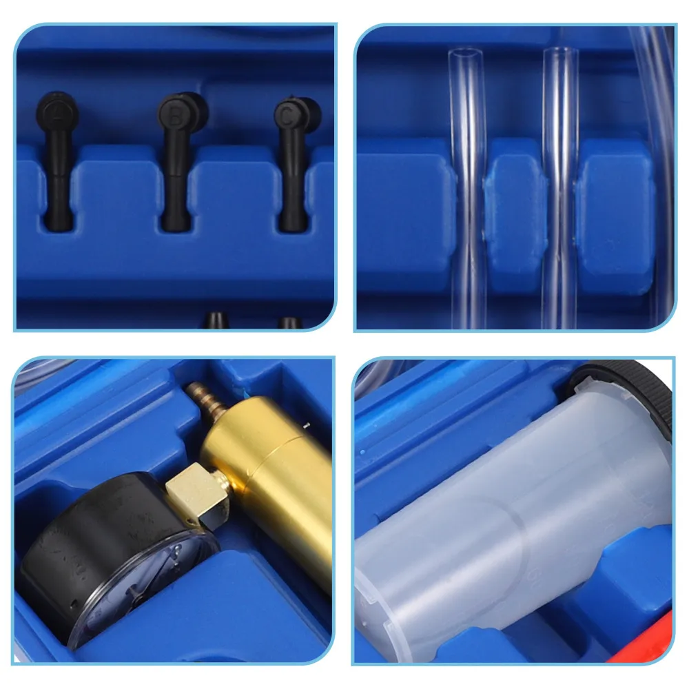 

Hand-held Vacuum Pump Brake Bleeder Kit Vacuum Pump Manual Vacuum Pump (Blue)