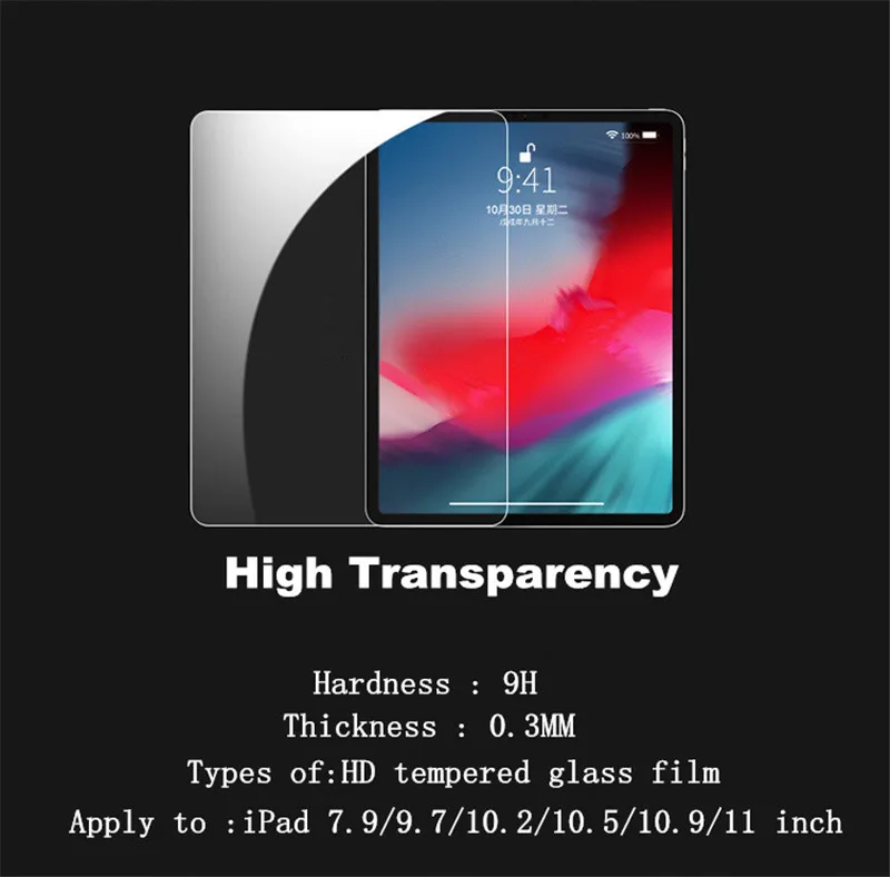 Закаленное стекло для iPad 10 2 9 7 10. 5 11 New 8 6 Air 4 3 Mini Защитное 2020 2019 защита экрана |