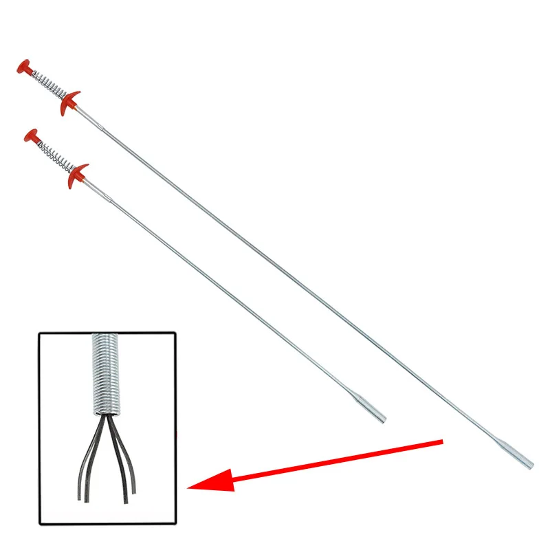 

24"|32" Flex Pick-Up & Retrieval Tool 4-Finger Claw with Plunger