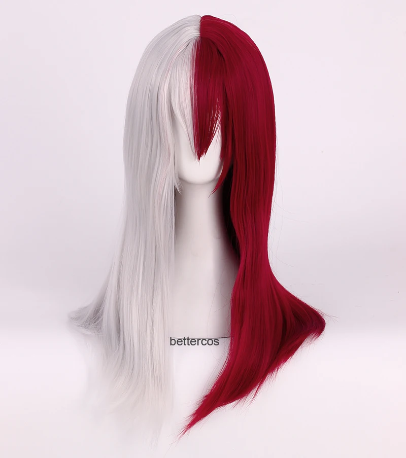 Парик для косплея из аниме Тодороки шото термостойкий длинный синтетический с