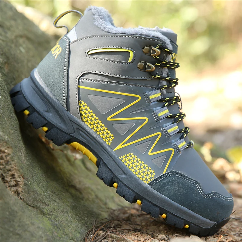 Humtto Для мужчин водонепроницаемые туристические ботинки большие Размеры мужские