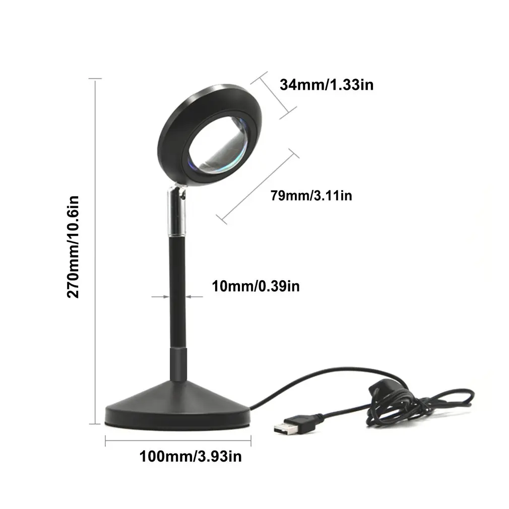 

Hot USB Led Dusk Projection Lamp Night Light For Bedroom Wall Decoration Colorful Light Projector Free Color Change High Quality