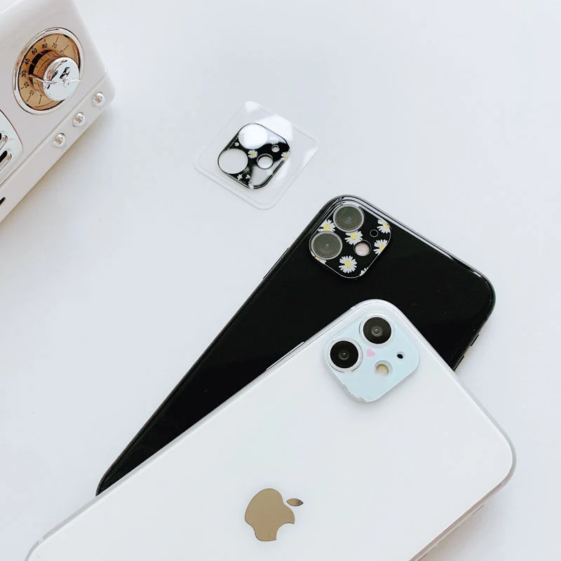 Мультяшный защитный чехол для камеры iPhone 11 Pro Max простая камера полная защита