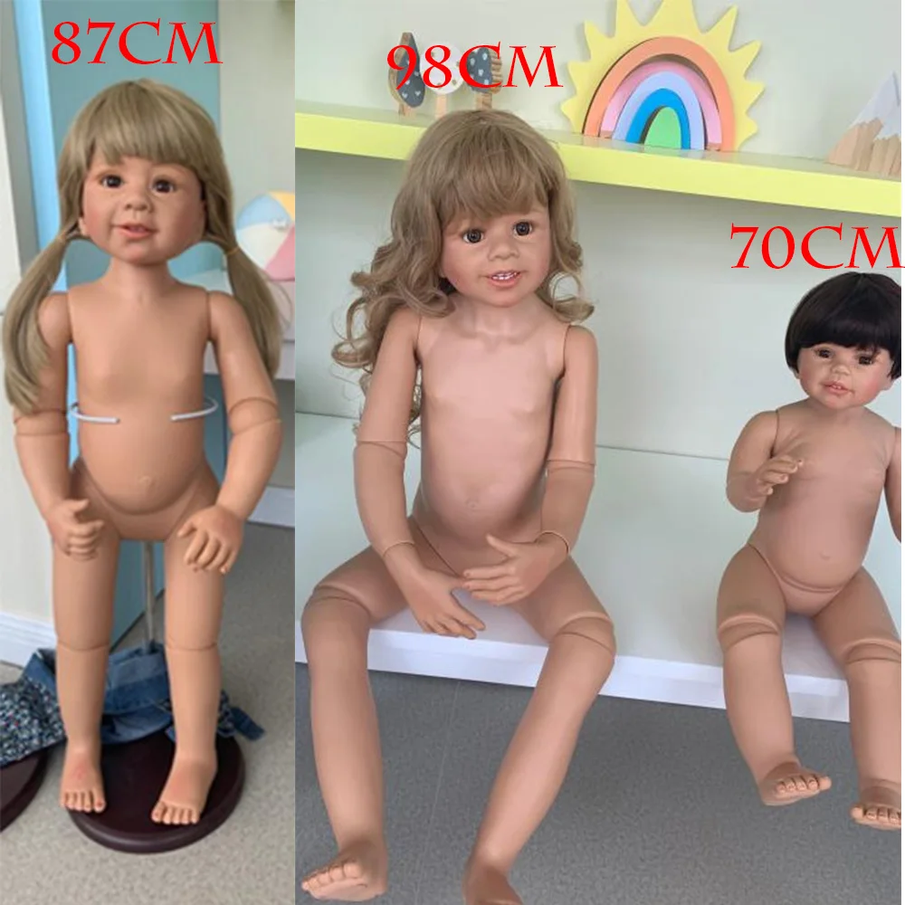 70/87/98 см Reborn Baby Doll полный корпус силиконовые виниловые куклы настоящая bablies живой Boneca младенец получивший новую жизнь игрушки одежда модель