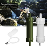 1pcs outdoor water filter straw water filtration system water purifier for lightweight compact emergency water filter system