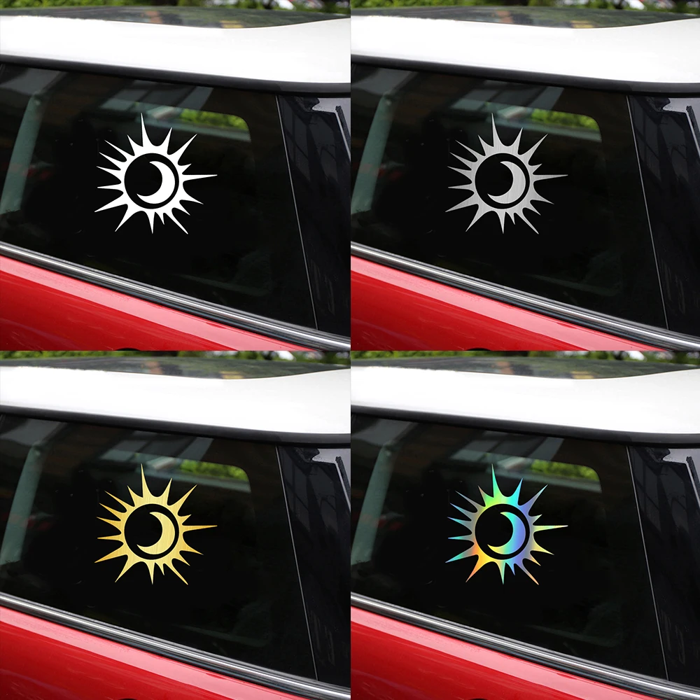 WIPERSIGNS луна в солнце наклейки на бампер автомобиля и для стайлинга декоративные