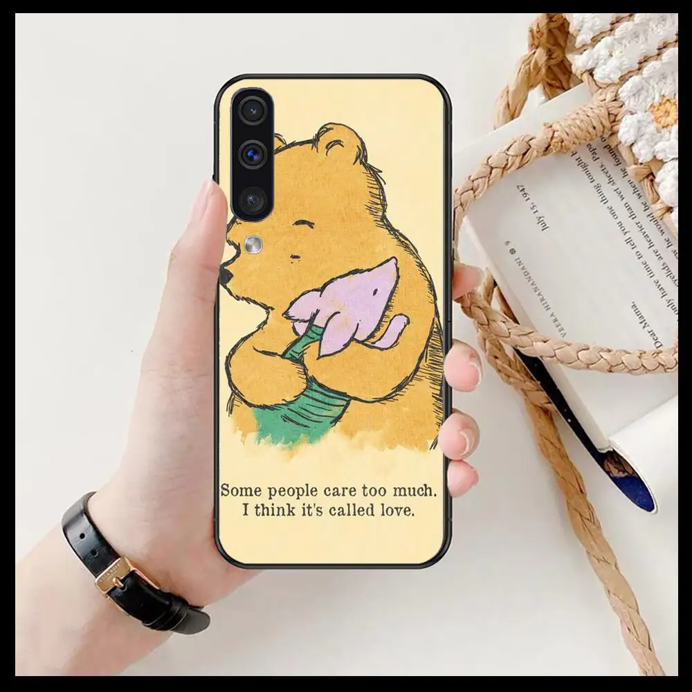 Yellow Winnie Bear Phone cover hull For SamSung Galaxy S8 S9 S10E S20 S21 S5 S30 Plus fe 5G Lite Ultra black soft case | Мобильные