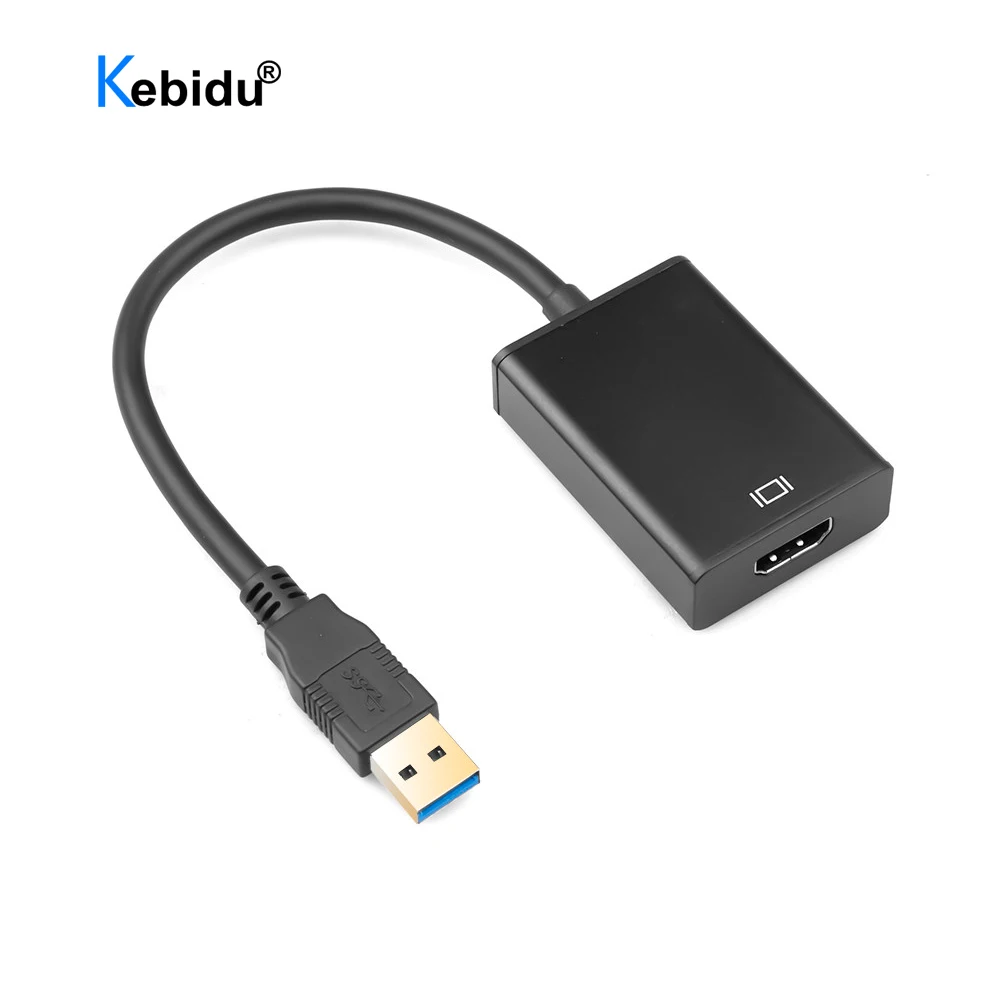 Адаптер Kebidu с USB 3 0 на HDMI высокоскоростной преобразователь Аудио и видео 5 Гбит/с