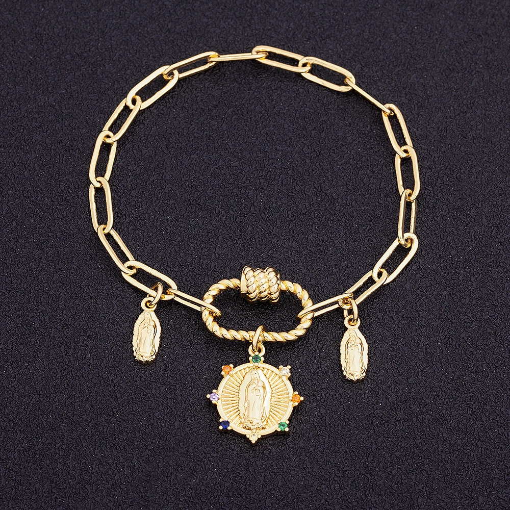 Лидер продаж браслет из гуадалупы для женщин и мужчин с изображением богини