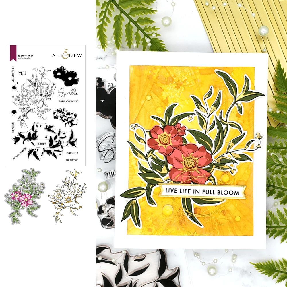 

Sparkle Bright Metal Cutting Dies Hot Foil Stamps Scrapbooking Album Decoration Craft For Diy Greeting Card Making 2021 Now