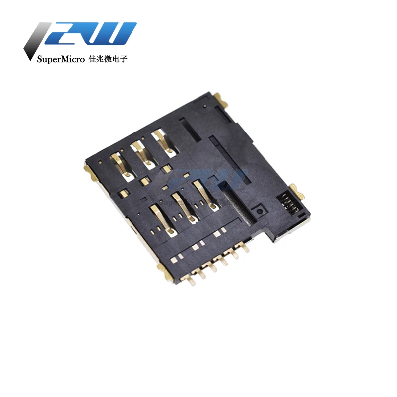 6 pin push micro держатель слота для сим карты разъем Замена KA 285|Аксессуары