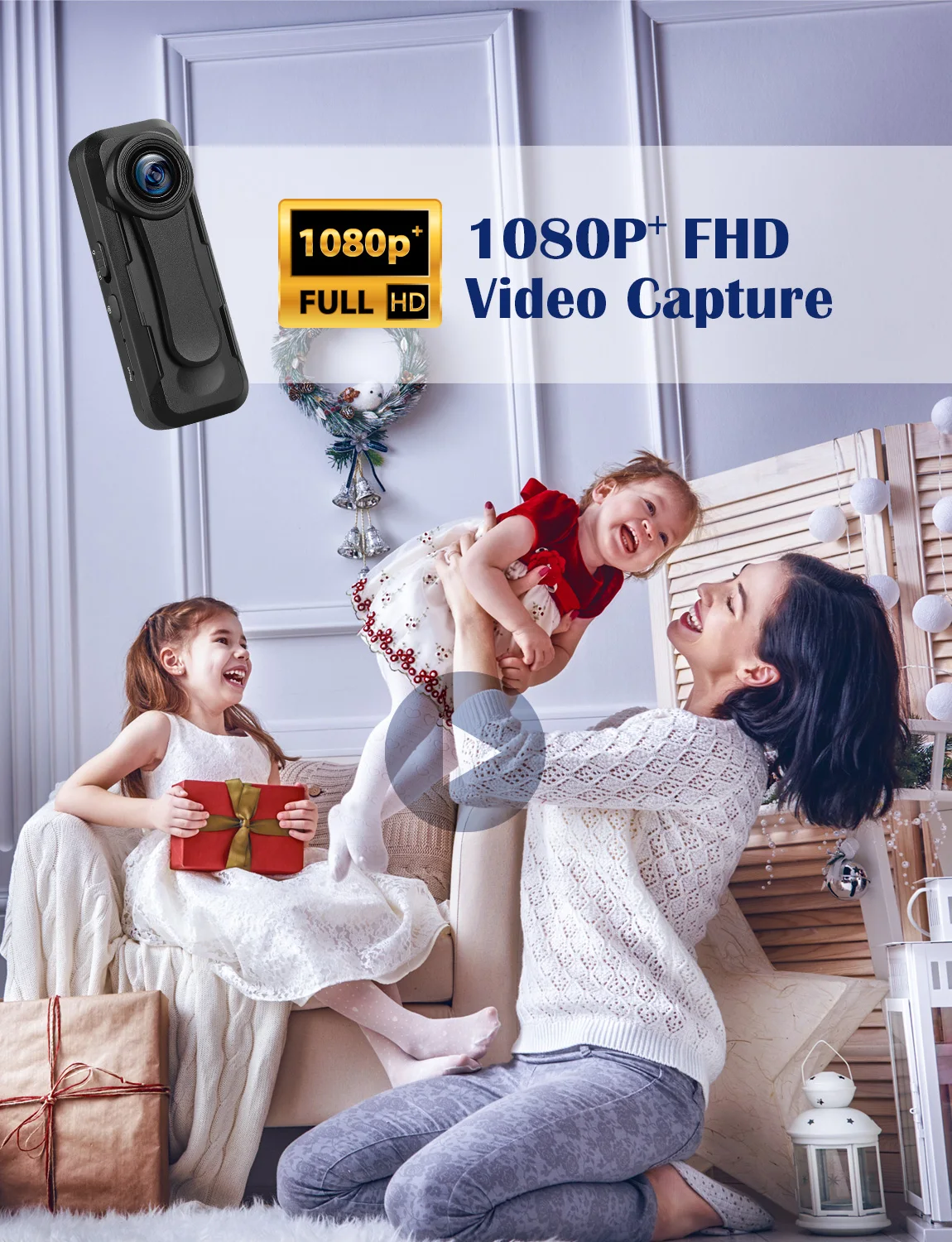 W1 Mini DV HD 1080P полицейский корпус потертая ручка камера циклическая запись микро