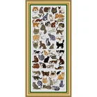 G88 Стич Наборы для вышивания крестиком крафтовые пакеты хлопчатобумажная ткань нить Счетный новый дизайн рукоделие вышивка крестиком