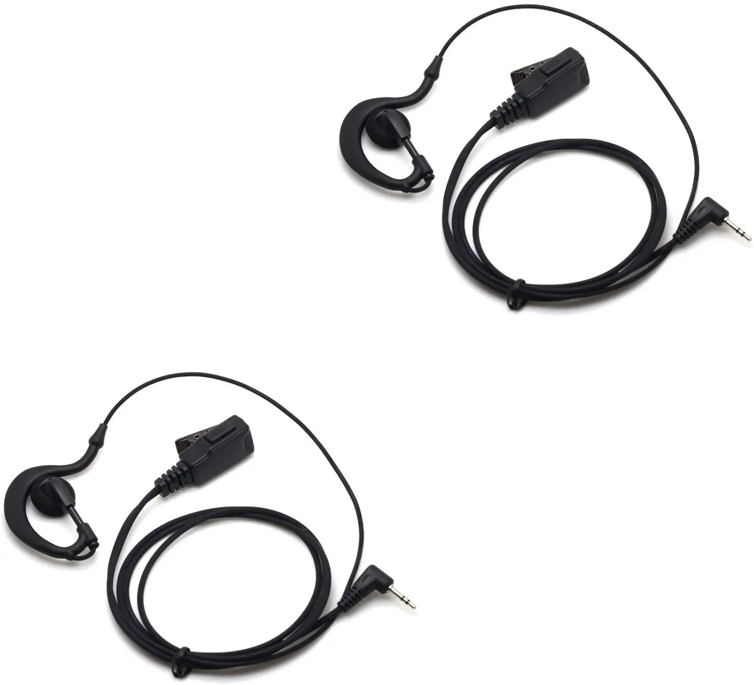 G-образные клипсы для наушников PTT с микрофоном для двухсторонней рации Motorola Talkabout MH230R MT350 1-pin (2 упаковки)