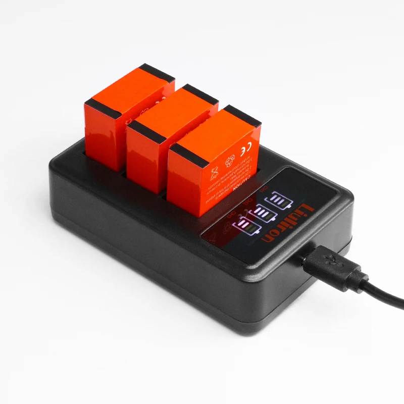 

Go Pro Hero 3 Hero3 batteries +3 lost LCD charger for Gopro hero 3 3+ Black Edition White Silver Edition HD camera accessories