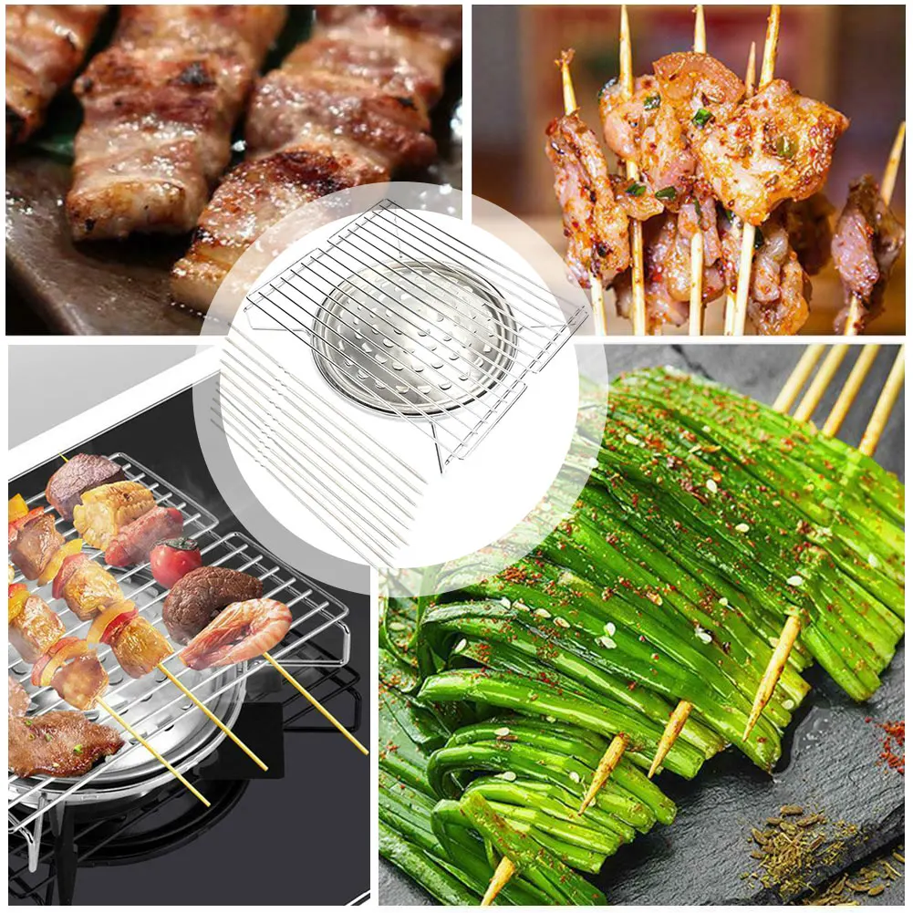 

Household Portable Table Top Barbecue Grill for Outdoor Cooking Camping Hiking Party