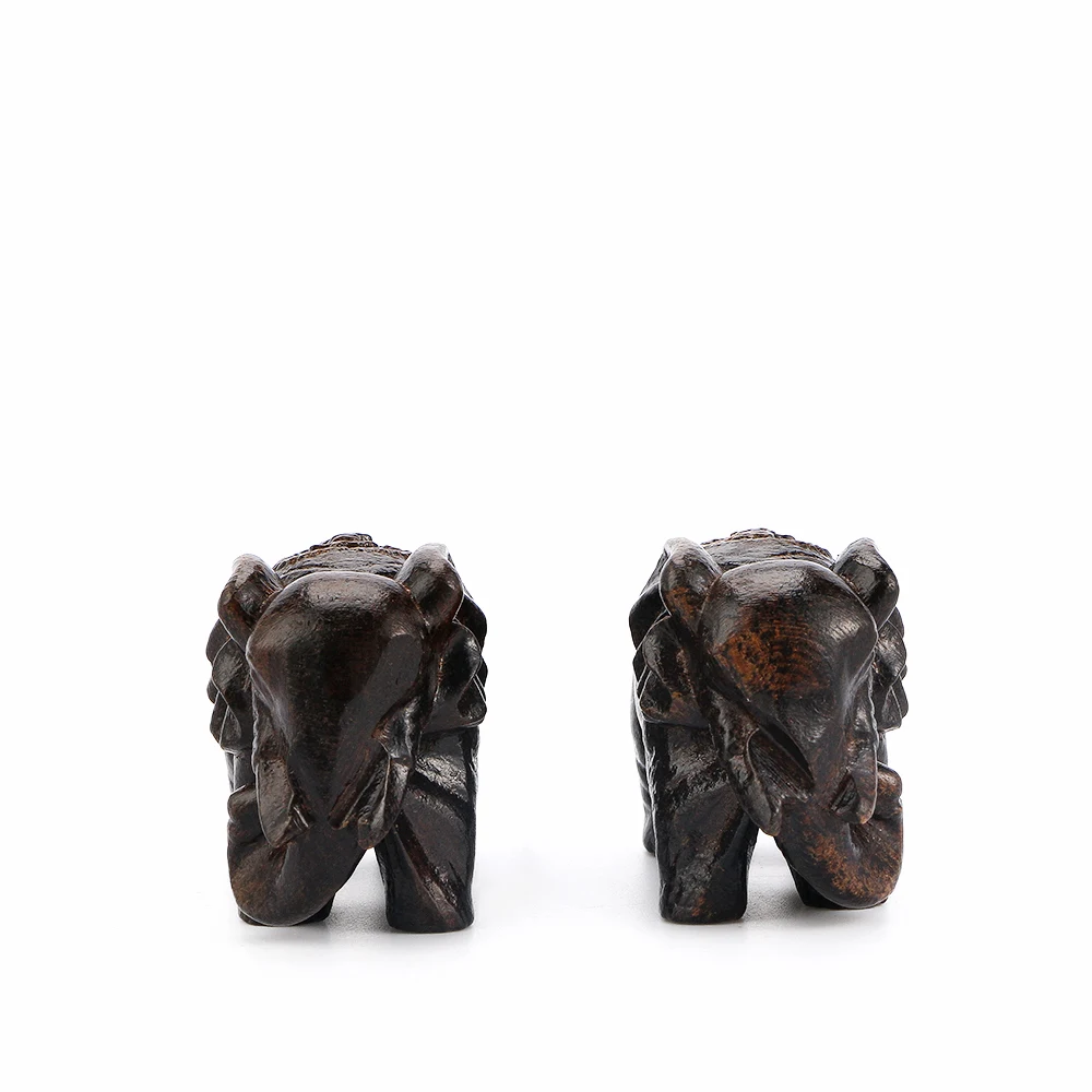 1 пара деревянные животные в виде слона | Дом и сад