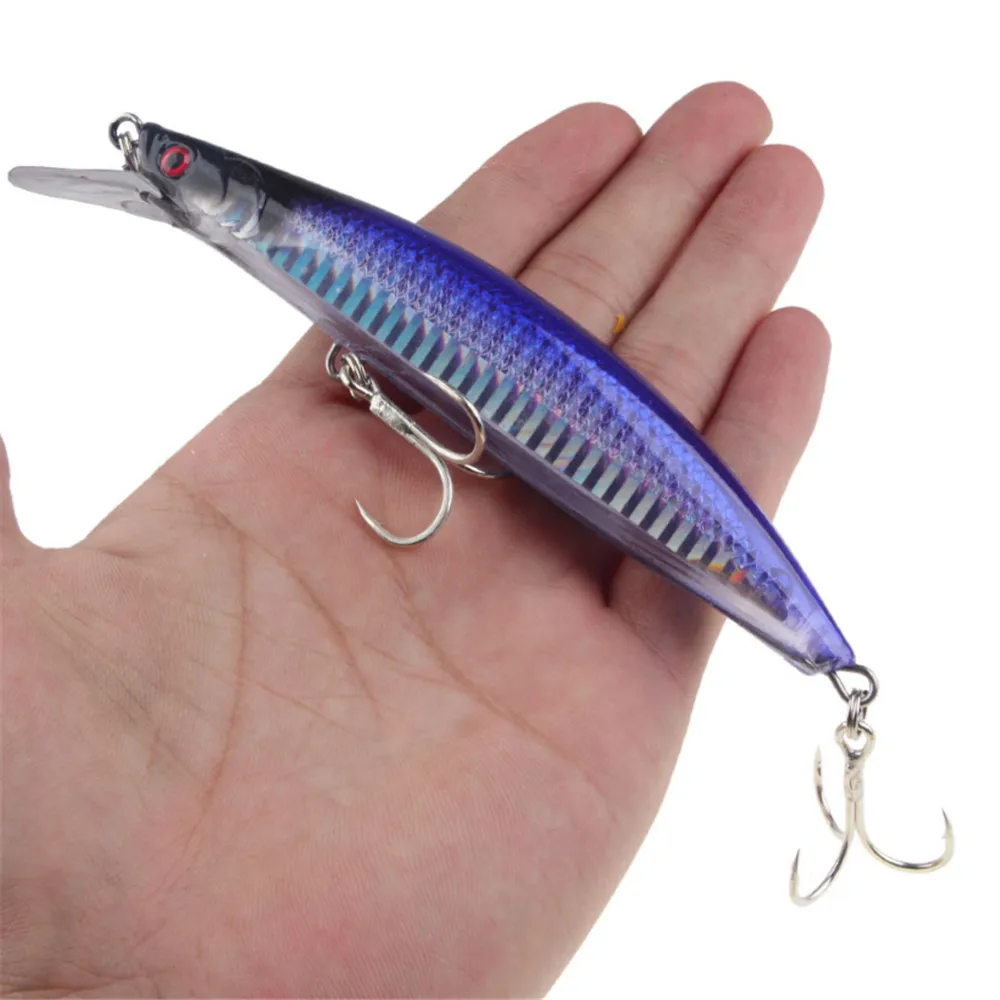 1pcs 13cm 23g Sinking Minnow Fishing Lure Lifelike Hard Bait Quality Treble Hooks Trolling Deep Dive Wobbler Pesca - купить по