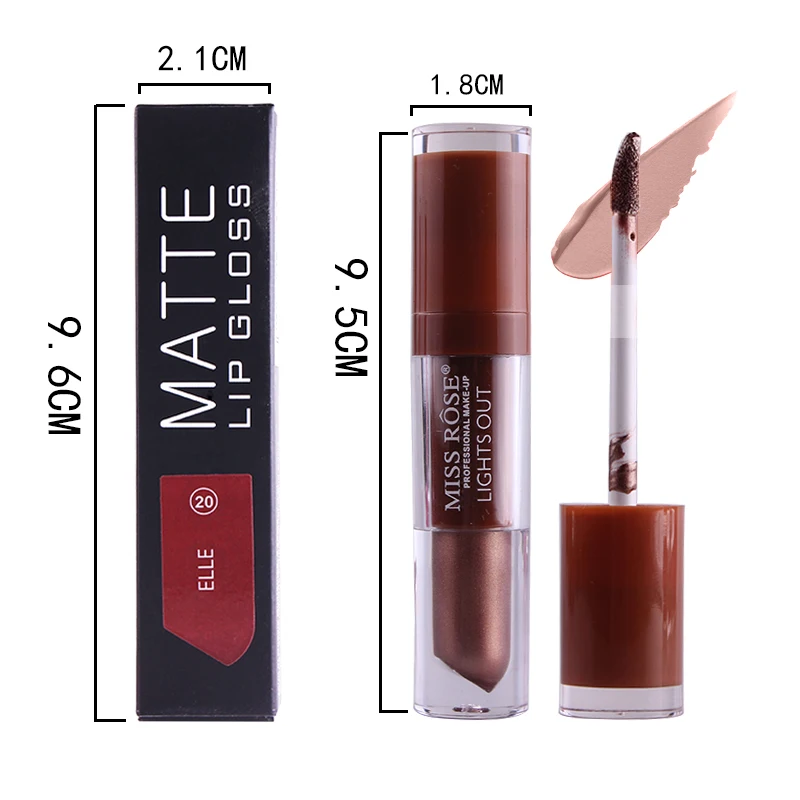 

Miss Rose Matte Liquid Lip Gloss Lips Set Waterproof Red Labiales Velvet Lips Tint Makeup Pigment Lipstick Lipgloss Kit Batom