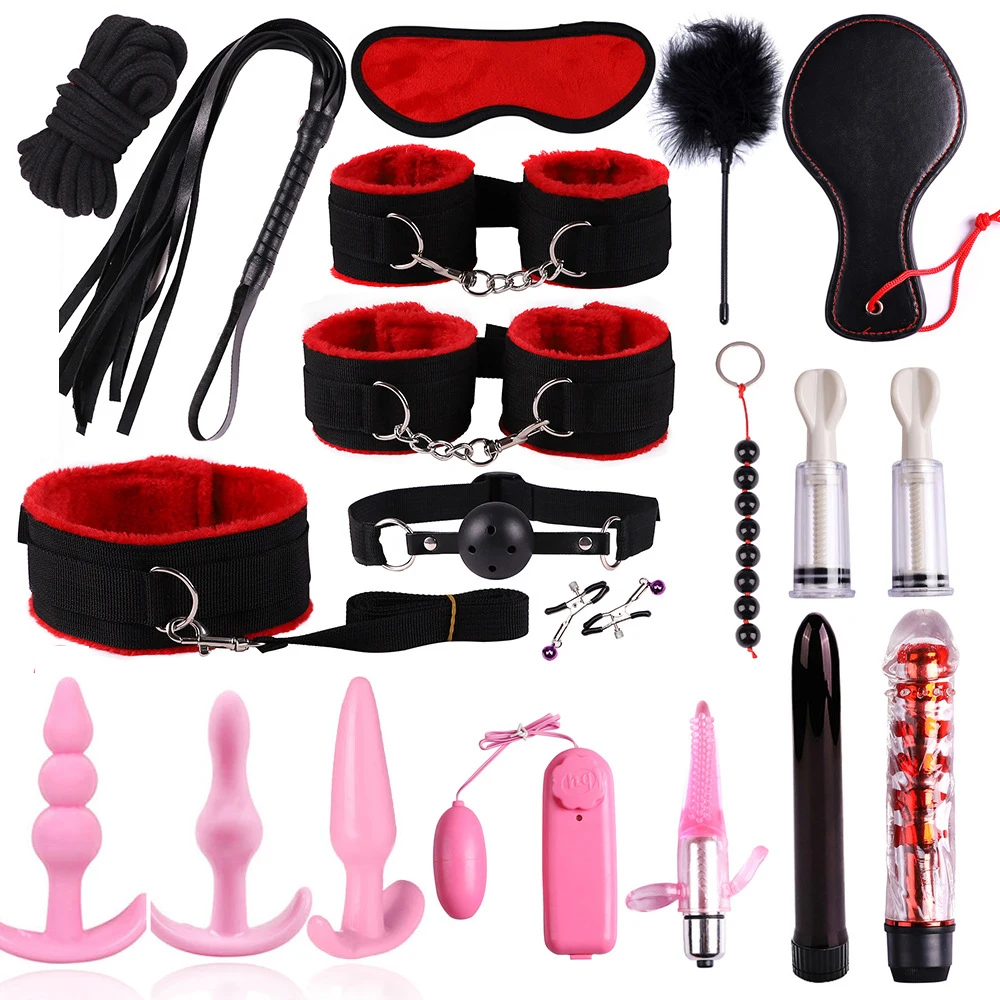 Секс Инструменты БДСМ бондаж ошейник наручники зажимы для сосков плетка шлепков