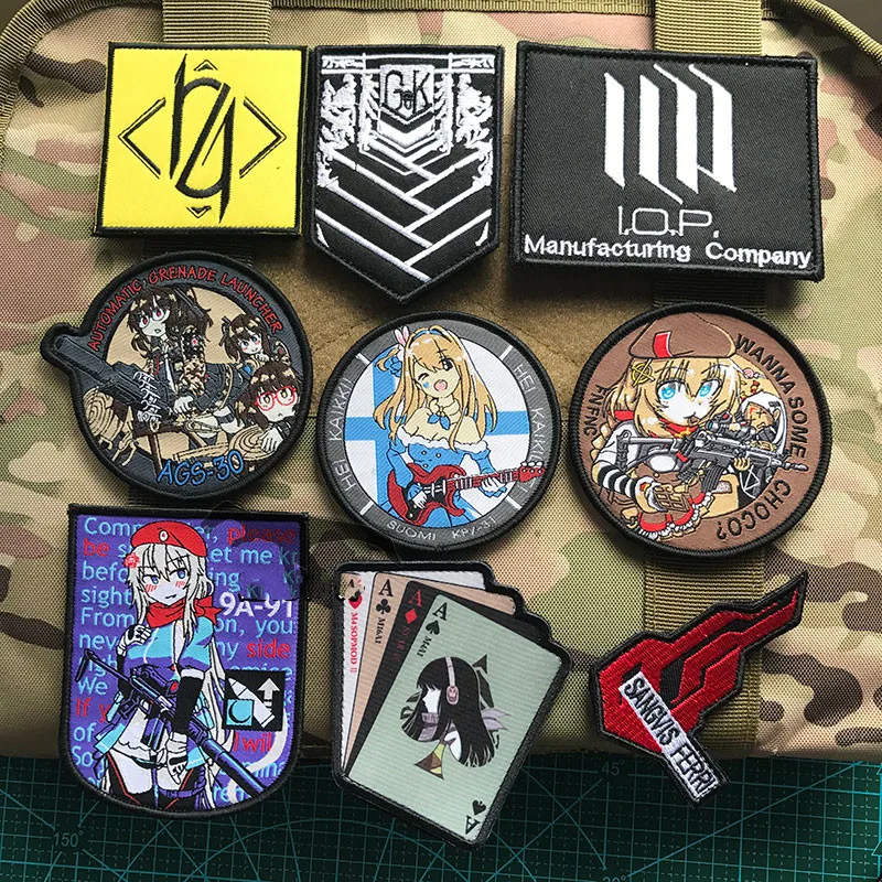 

404 Squad Armband Patch Girl Frontline Morale Chapter Velcro Chapter Backpack Sticker Patch Clothing Badge Patch