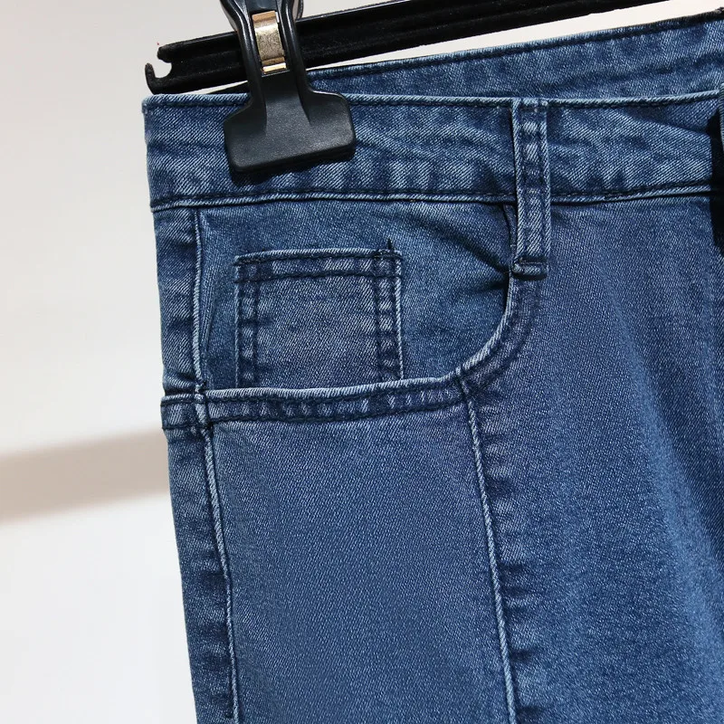 

4XL 5XL Plus Size Autumn New Stretch Jeans For Women Casual Long Denim Harem Pants Loose Vintage Boyfriend Jeans For Women C6451