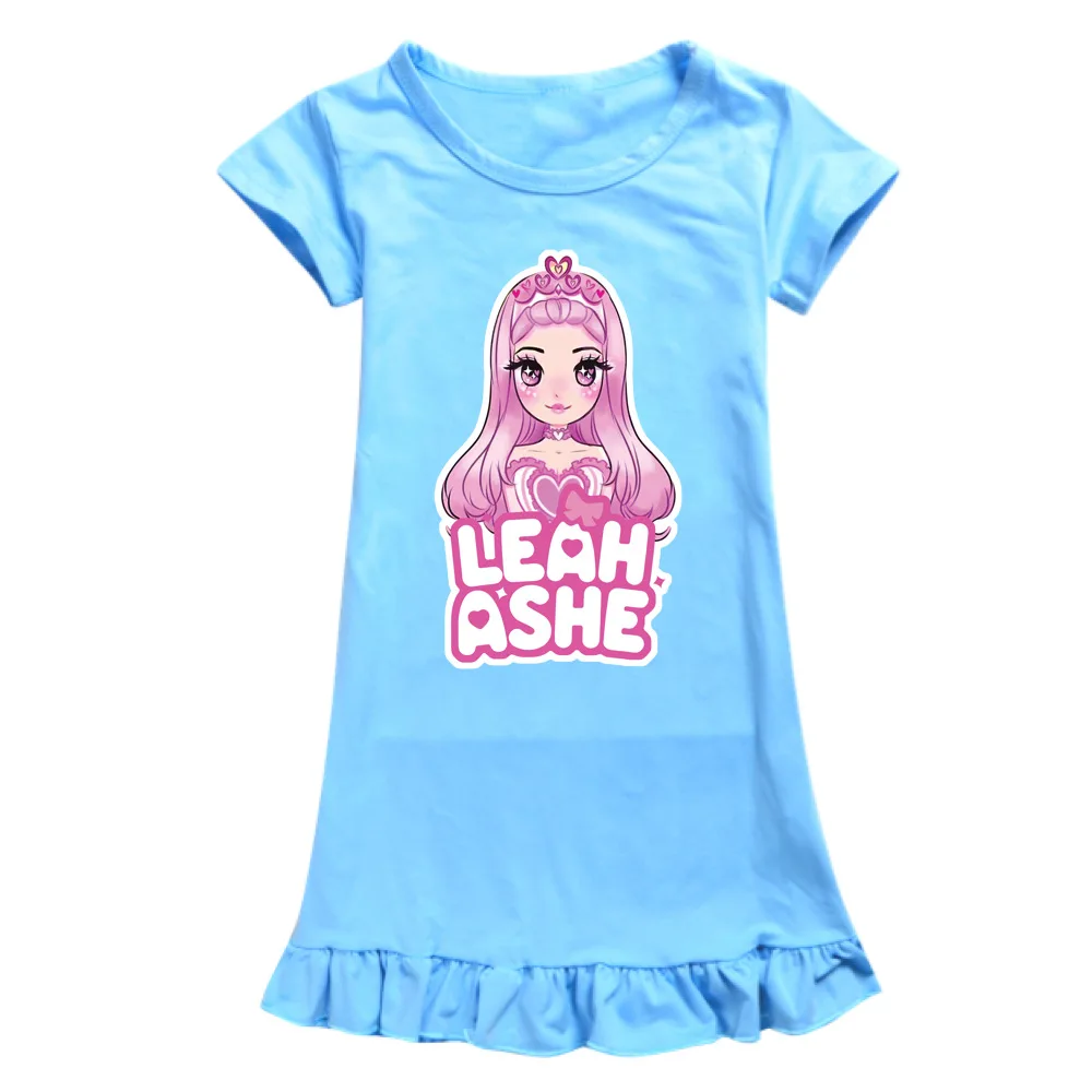 Ночная рубашка для девочек детская летняя пижама LEAH ASHE ночная сна косплей аниме |