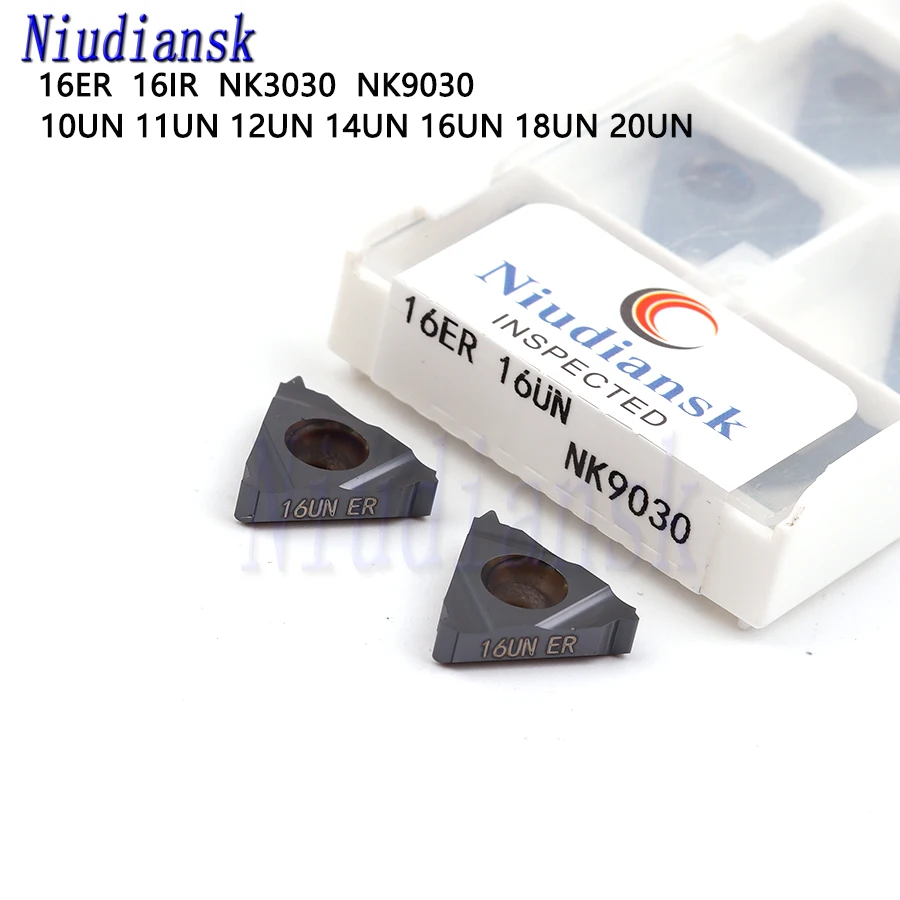 

16ER 10UN NK3030 11UN 12UN 14UN 16UN 18UN 16IR 20UN NK9030 carbide inserts Thread Turning cutting tool CNC Lathe Thread Tool