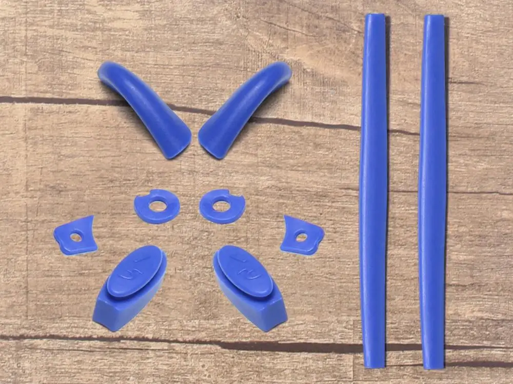 Blue Rubber Kit Vonxyz 20+ выбор цвета поляризованные Сменные линзы для-оправа Окли Джульетта - Цвет линз: Blue Rubber Kit