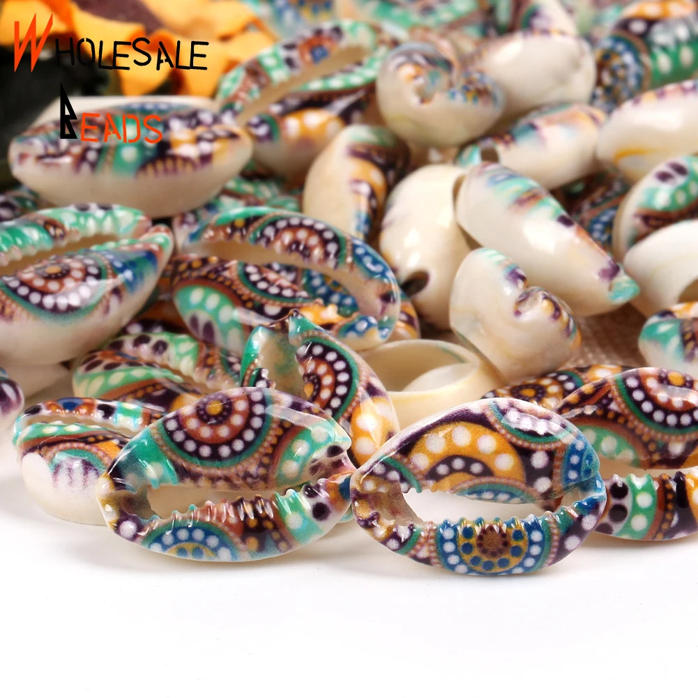 10 шт. 10-20 мм натуральные красочные ракушки раковины Cowrie Раковины Свободные