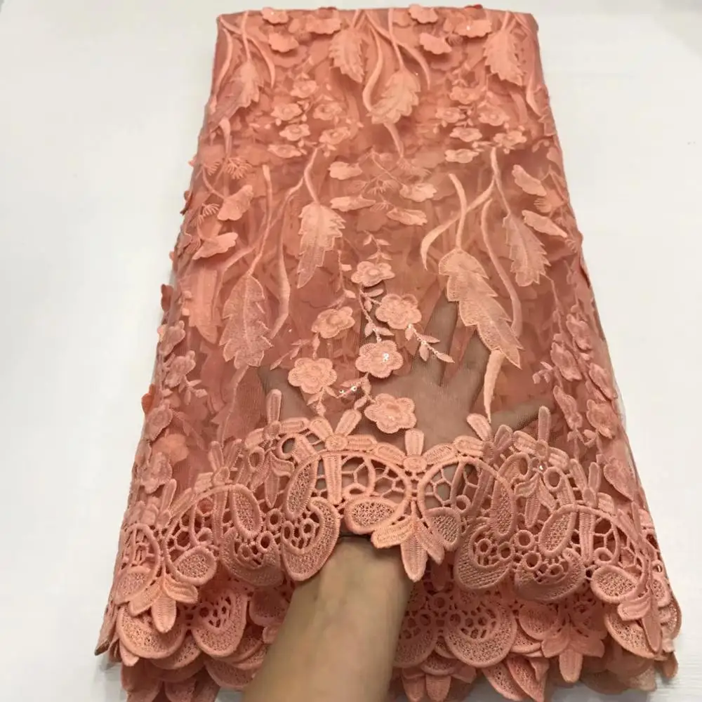 Винный французский сетчатый Блестящий молочный шелк кружевная ткань высокого