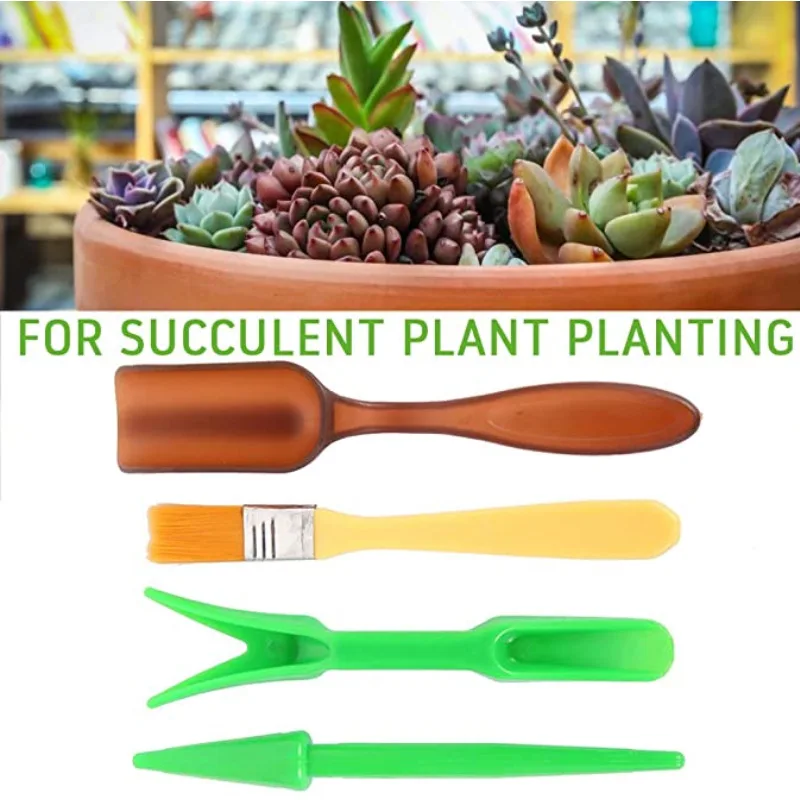 

7 Pcs/set Succulent Planting Garden Planter Kit DIY Tool Set Transplant Seedling Tool Bonsai Fertilizer Drilling Gardening Tools