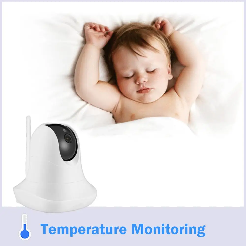 

3.5'' High Resolution Baby Monitor Infrared Night Vision Wireless Video Baby Sleeping Monitor with Remote Camera Pan-Tilt-Zoom