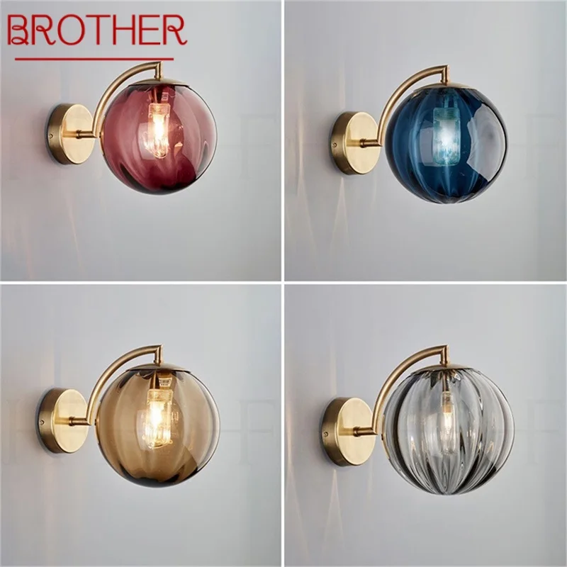 

BROTHER Nordic Indoor Wall Sconces Lamp Postmodern Lighting Fixtures for Home Living Room Decoration