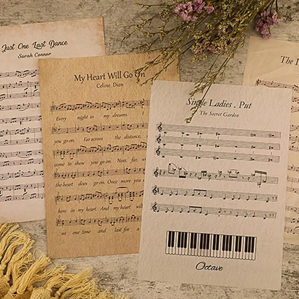 Листовая музыкальная бумага INS в ретро стиле декоративный фон для фотосъемки