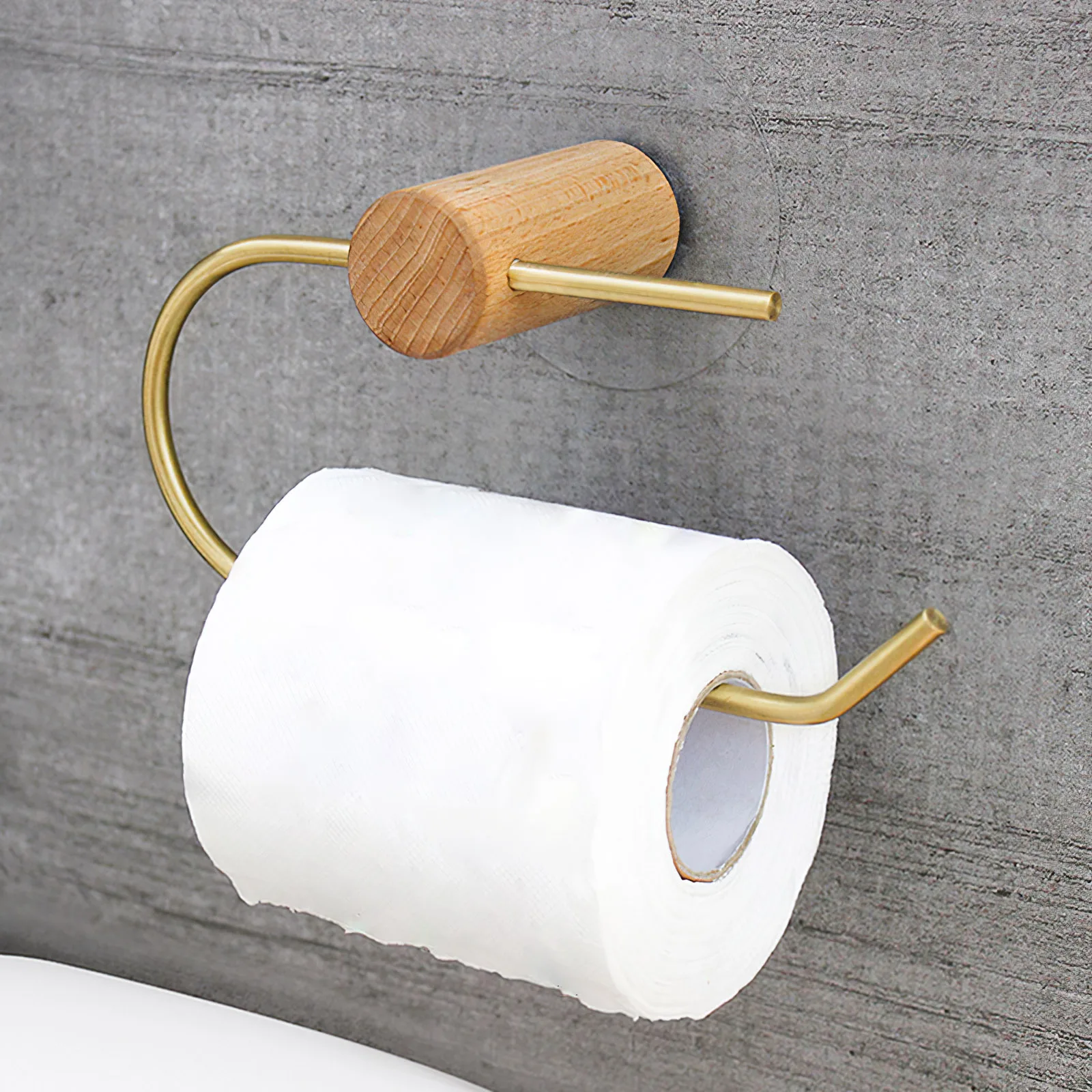 

Adhesive Toilet Paper Holder Firm Toilet Paper Rack Beech Toilet Roll Holder Simple Toilet Paper Bracket Tissue Paper Bracket