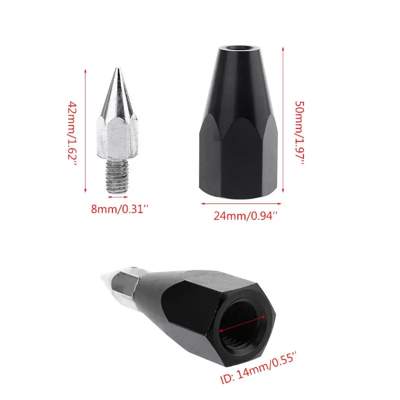 

Lightweight Prism Pole Sharped Point Replaceable Tip M8 Internal Thread GPS Pole