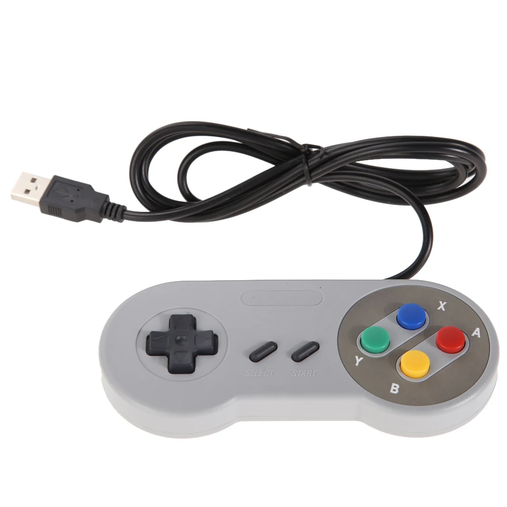 2 шт. USB Игровые колодки классический Famicom контроллер для супер Nintendo SNES PC MAC PSP