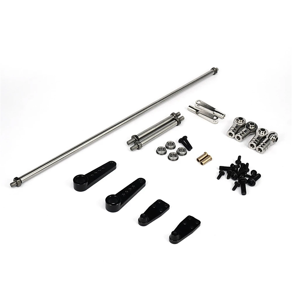 

Two-axis Linkage Steering Kit DIY Part for 1/14 RC Car Tractor Truck 8*8 8*4 Accessories
