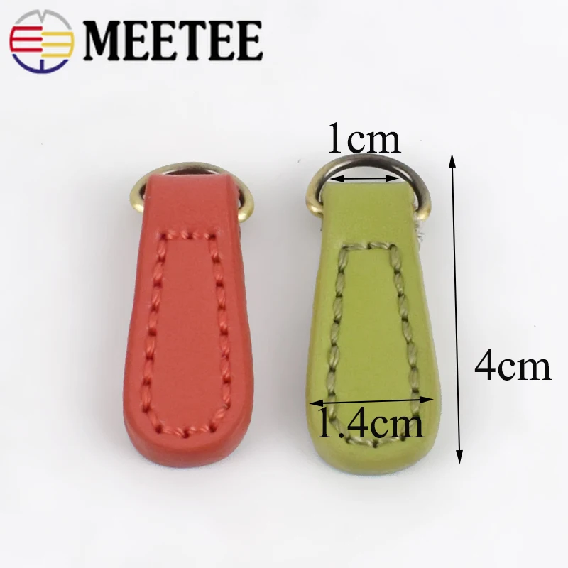 Meetee 10 шт. 1 4*4 см двухслойная воловья молния Съемник Молния головка замка DIY ручной