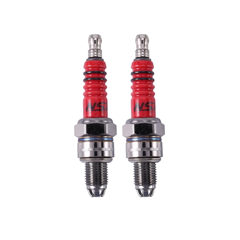 

Pack of 2 Racing 3 Electrode Spark Plug A7tc for 50cc 110cc 125cc 150cc Atv Scooter Dirt Bike Go Kart